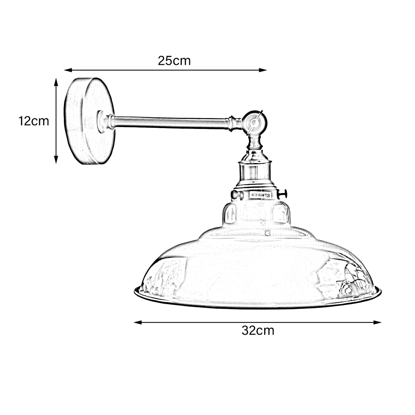 Adjustable Vintage Wall Light Industrial Style ~3464