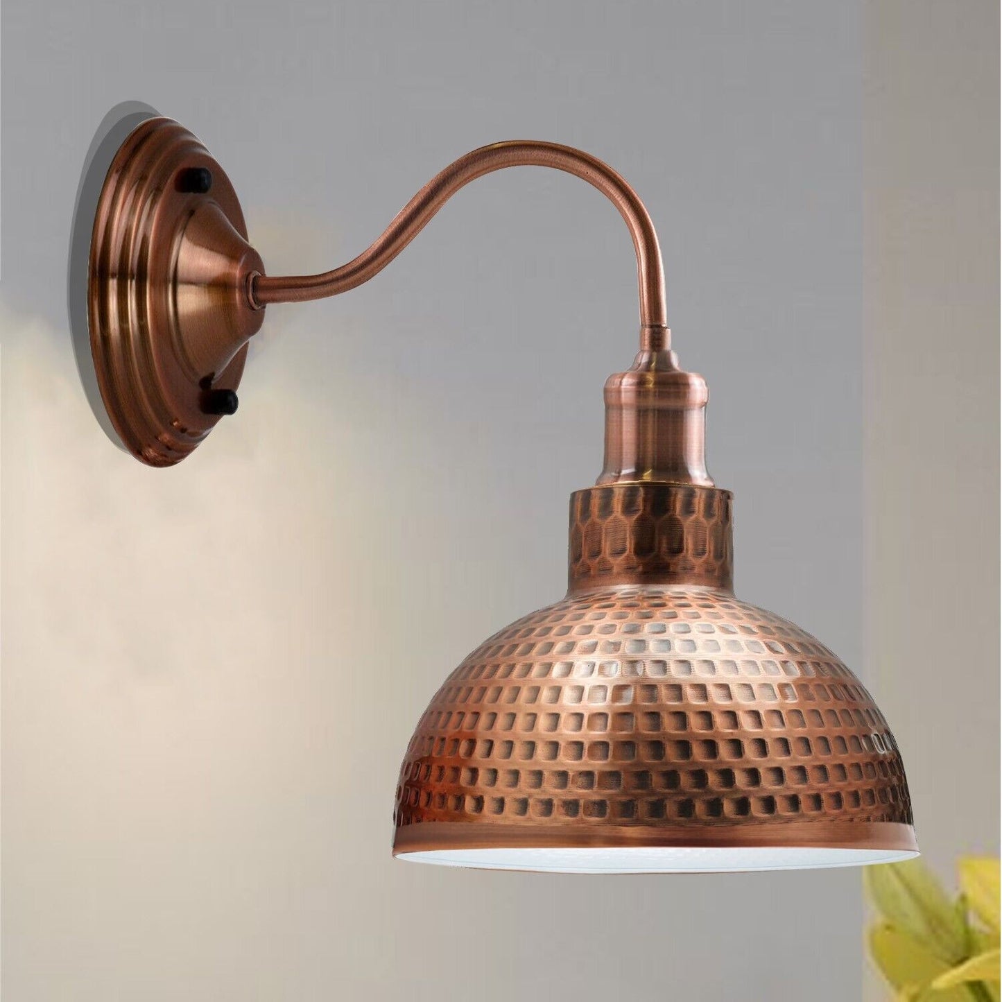 Vintage Wall Lamp Copper Wall Light Shades UK ~3678