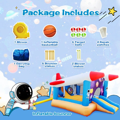 6 In 1 Outdoor Indoor Inflatable Bouncer For Kids Target Ball