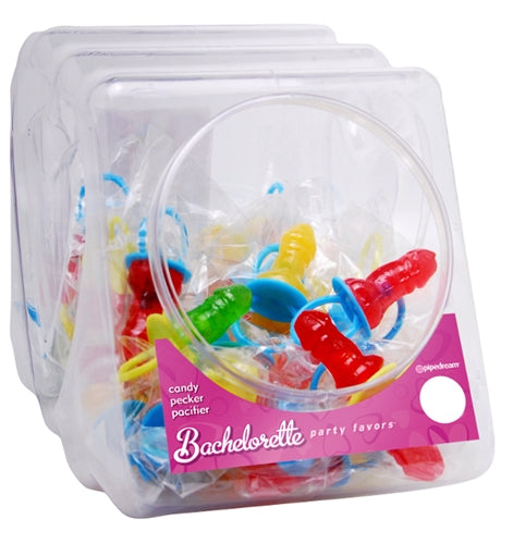 Bachelorette Party Favors Candy Pecker Pacifier 48 Pieces Display