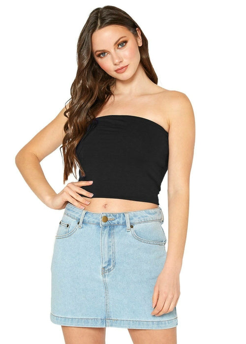 Women's Off Shoulder Cropped Tube Top