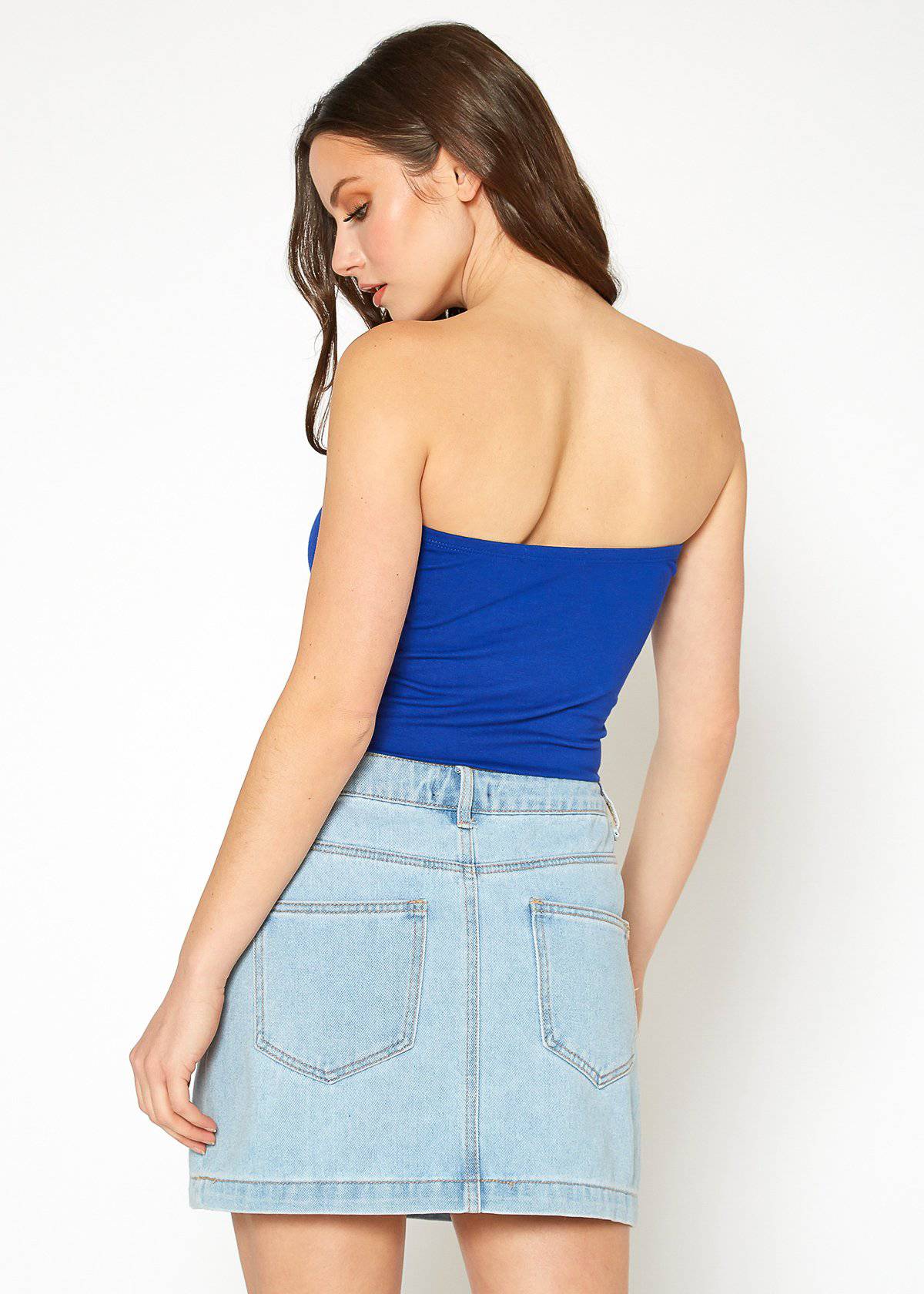 Women's Off Shoulder Cropped Tube Top