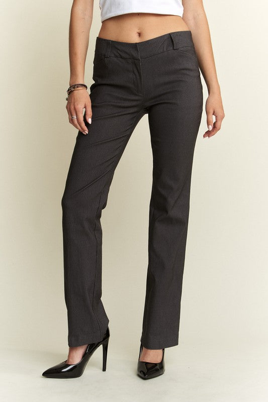 ADORA Regular Rise Slim Bootcut Pants