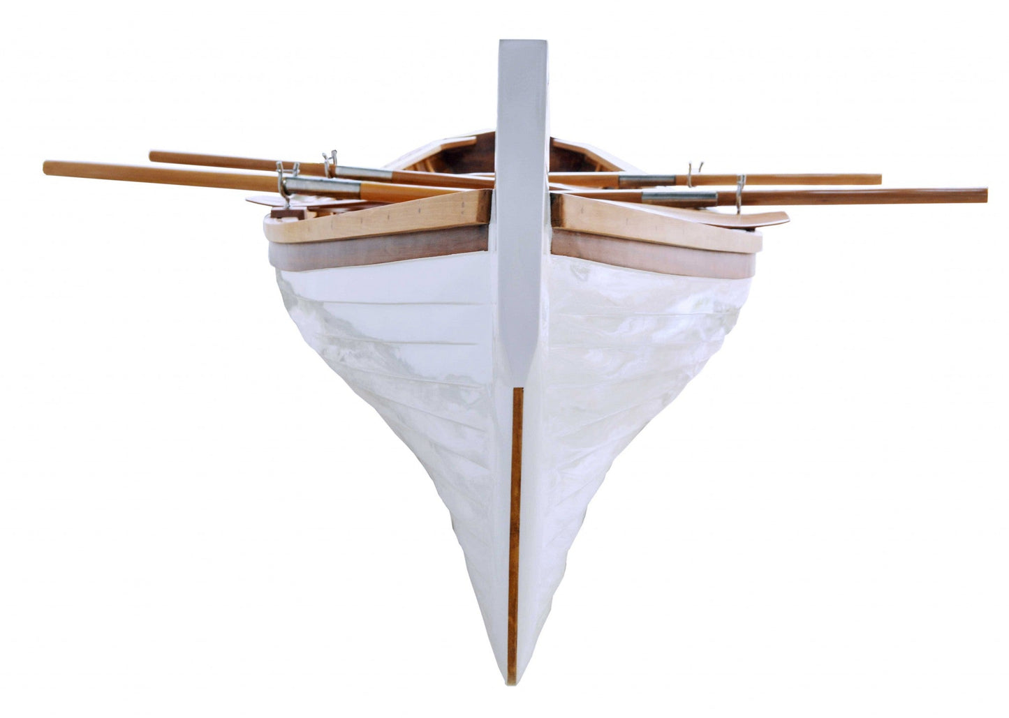 41inches x 147.5inches x 27.5inches Clinker Built Whitehall Row Boat