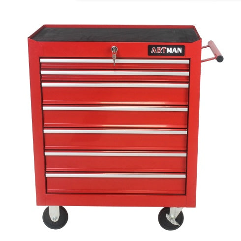 7 DRAWERS MULTIFUNCTIONAL TOOL CART WITH WHEELS