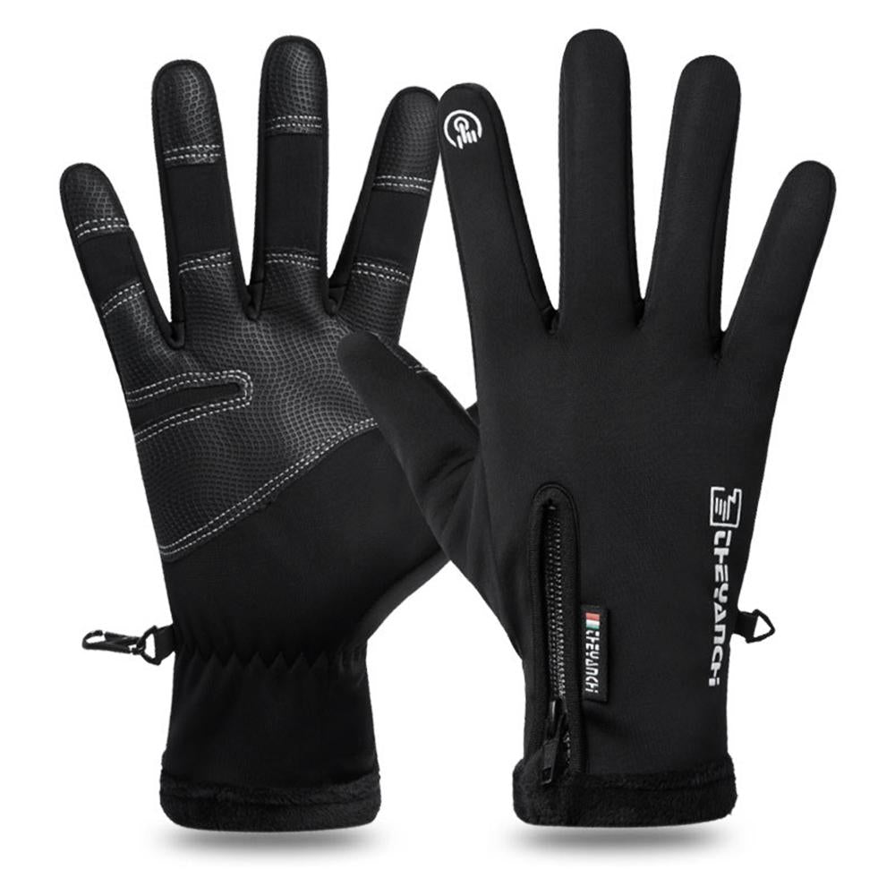 Winter Men Warm Gloves Touch Screen Waterproof Anti-slip Gloves