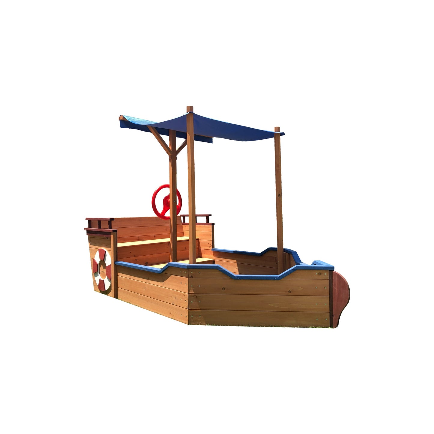 Wooden Sandbox With Storage Bench And Seat, Outdoor Toys For Children