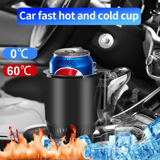 2 In1 Car Heating Cooling Cup 12V Smart Car Cup Holder Digital