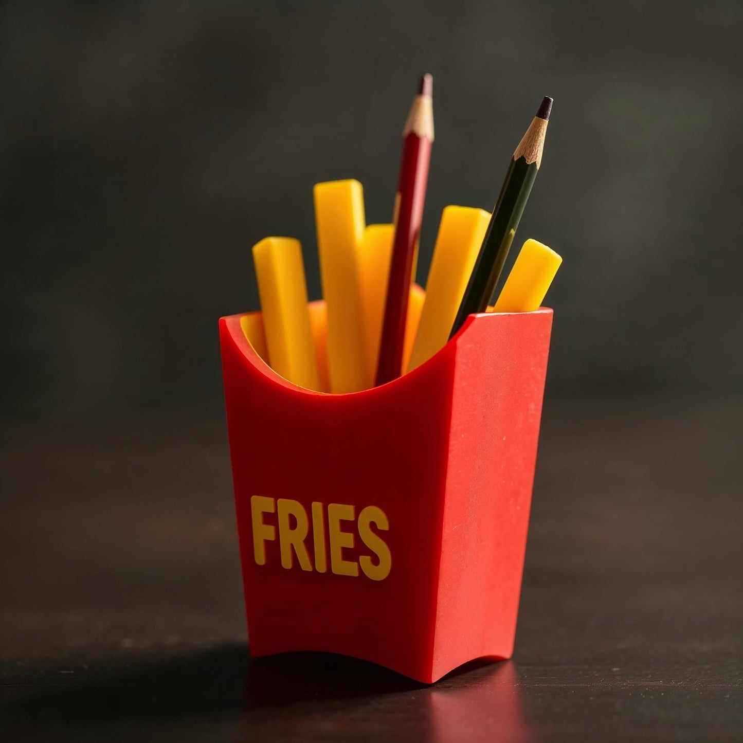 3D-Printed French Fry Pencil Holder  Fun Desk Organizer for Fast Food