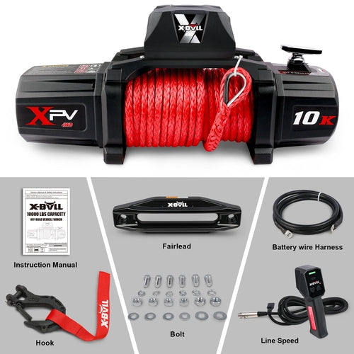 X-BULL Winch - 10000 Lbs BJ Load Capacity Electric Winch Kit - 12V