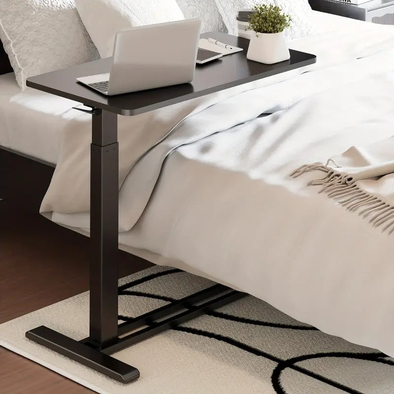 Standing Scroll Table With Hidden Wheels Side Table  Height-adjustable