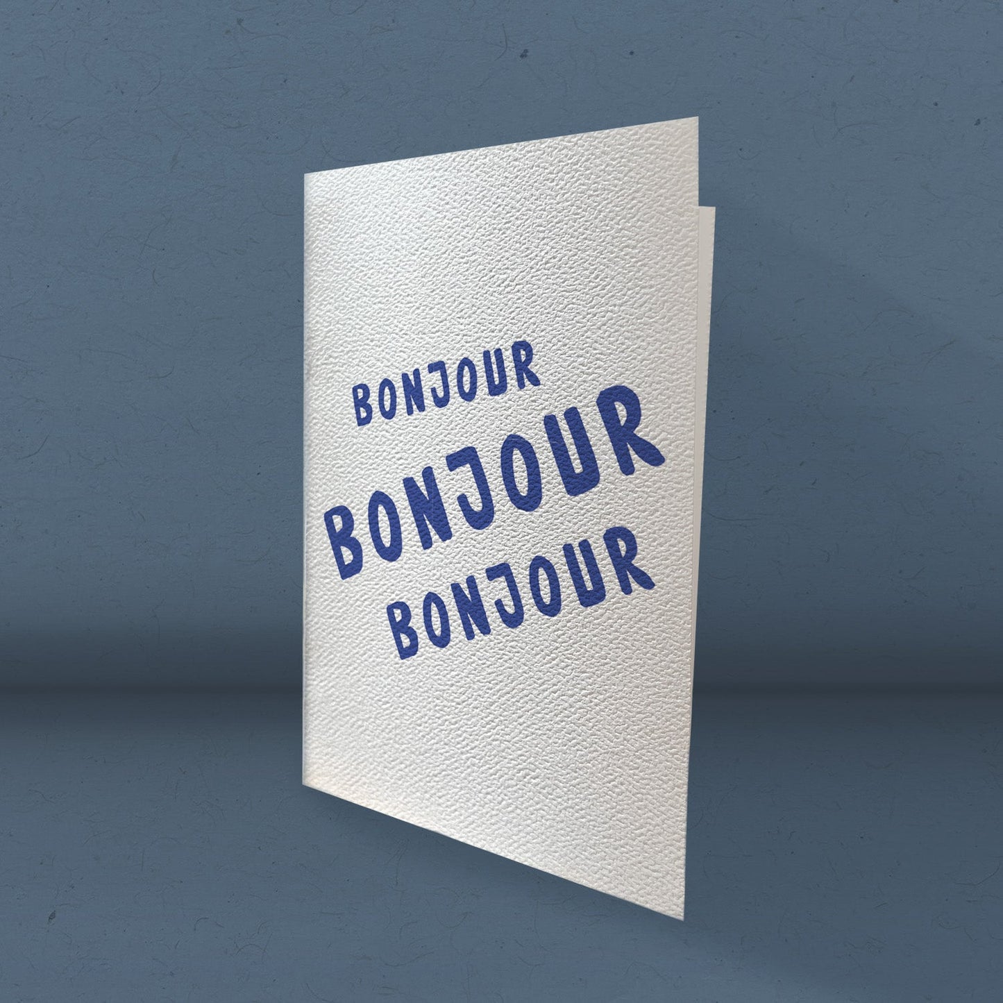 Bonjour Trois - Greeting Card