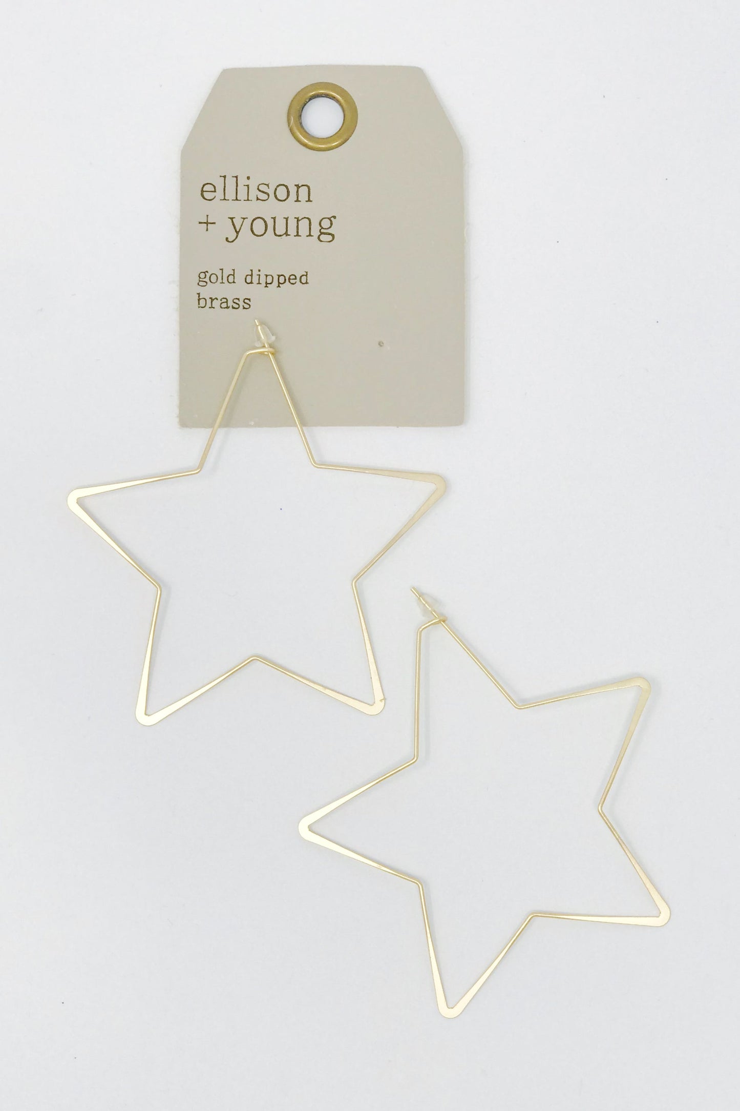 Twinkling Star Hoop Earrings