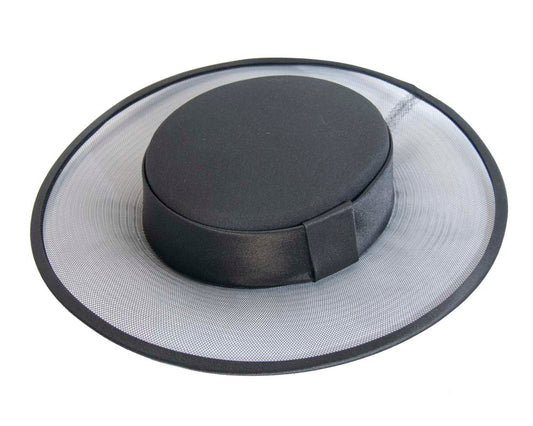 Black designers boater hat