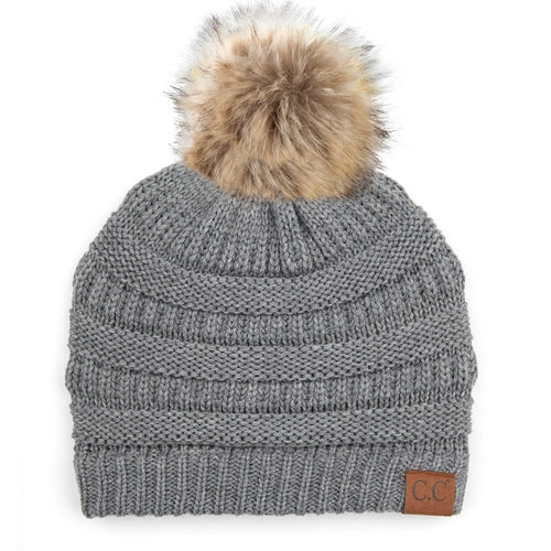 CC Trending Plush Pom Unisex Beanies Hats