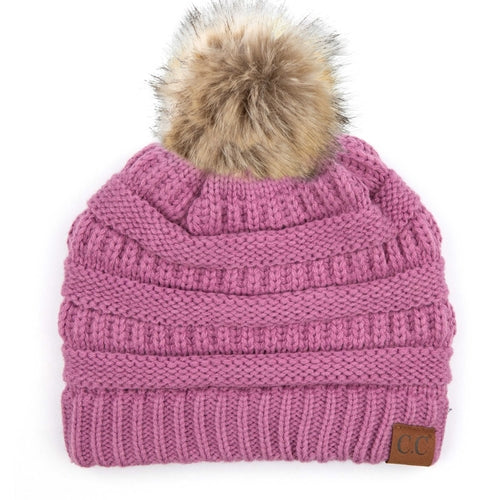 CC Trending Plush Pom Unisex Beanies Hats