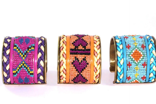 Beaded Cuff Bangles