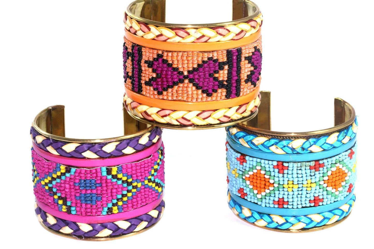 Beaded Cuff Bangles