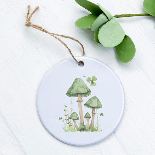 St. Patrick's Day Mushrooms - Ornament