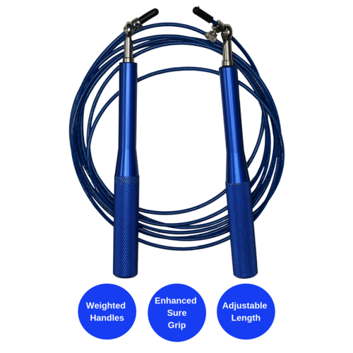 Weighted Jump Rope with Adjustable Steel Wire Cable