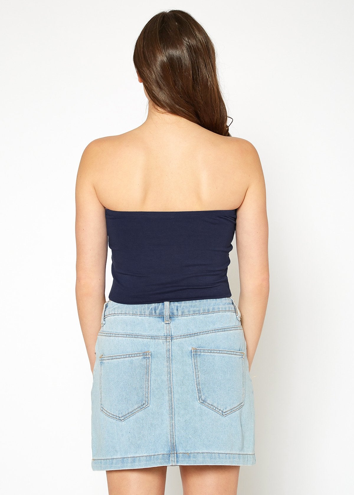 Women's Off Shoulder Cropped Tube Top