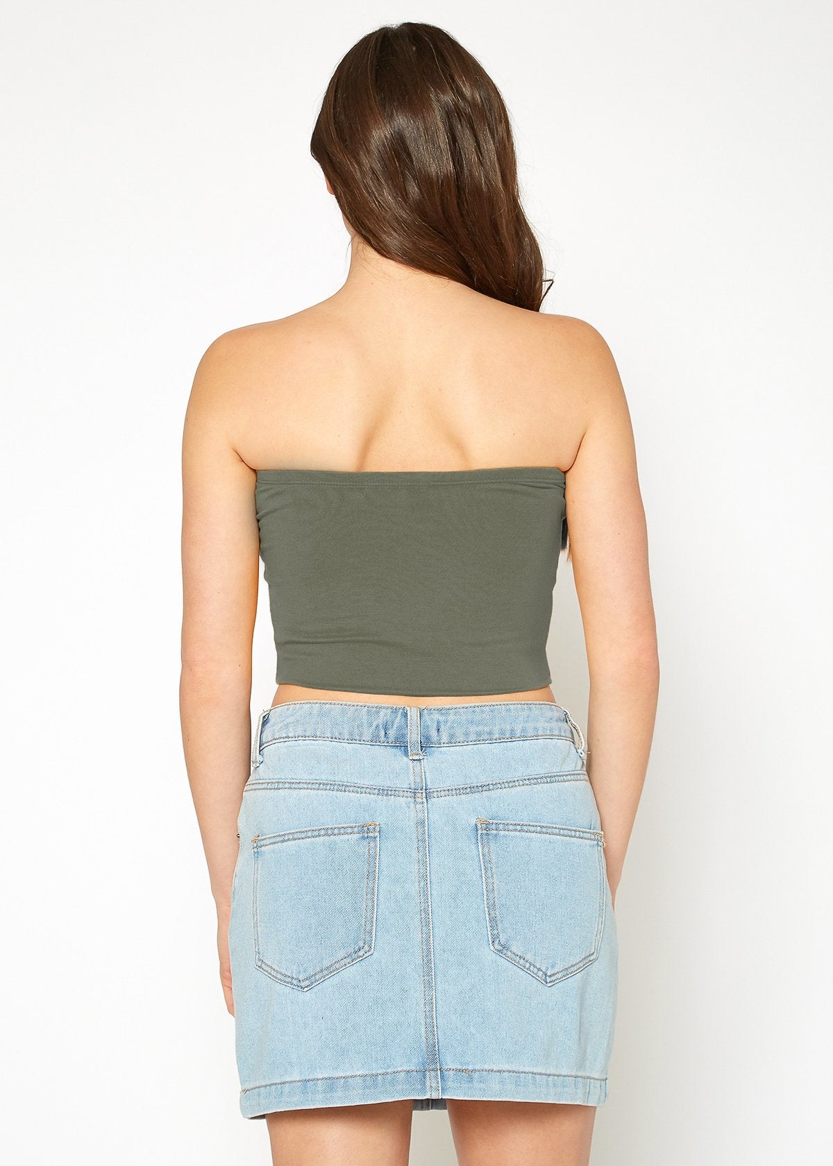 Women's Off Shoulder Cropped Tube Top