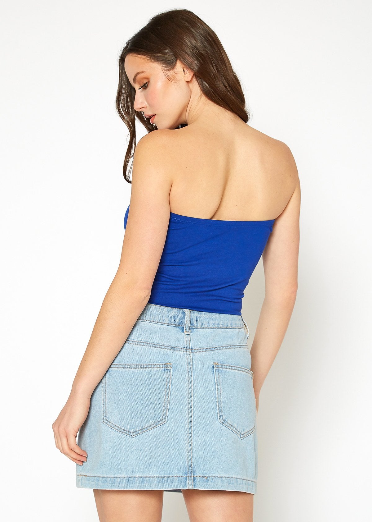 Women's Off Shoulder Cropped Tube Top