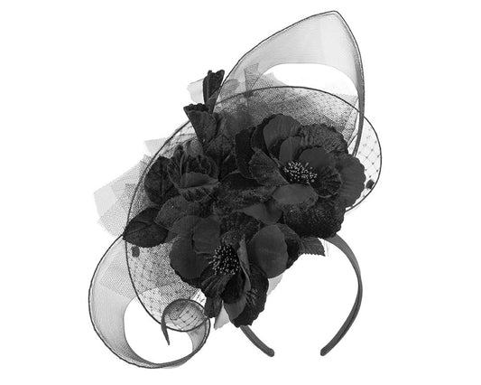 Bespoke black fascinator