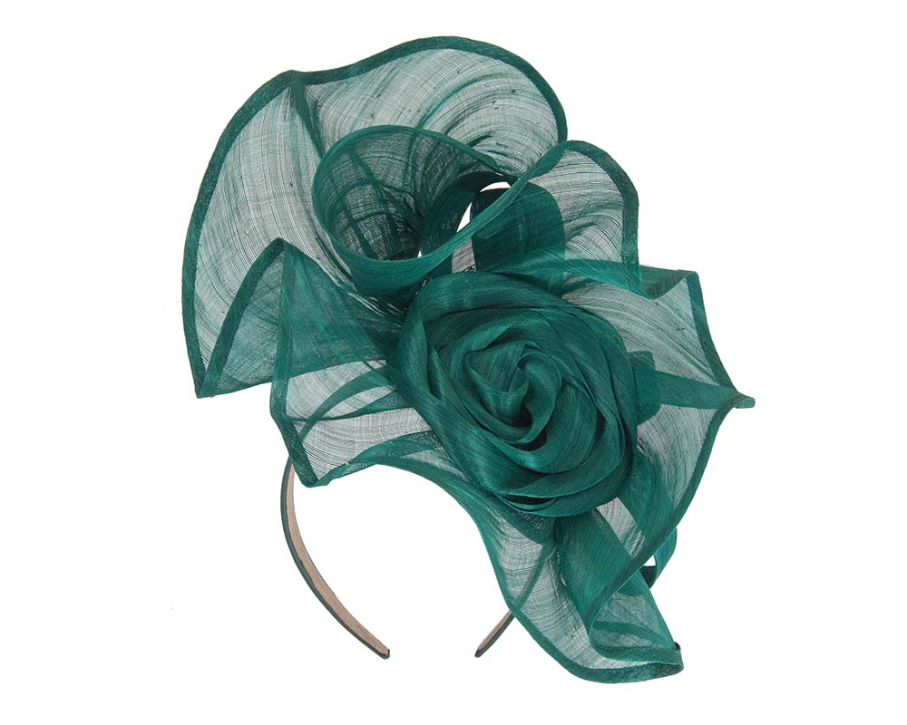 Twisted teal designers fascinator