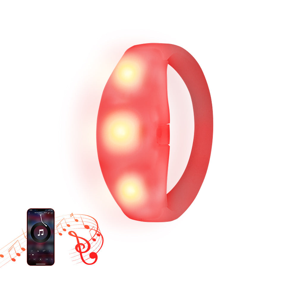 Sound Activated LED Wristband for Party(50 Pack)