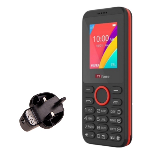 TTfone TT160 Dual SIM Cheap Basic Unlocked 2G Mobile with Mains