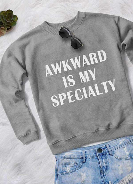 AWKWARD WOMEN SWEAT SHIRT