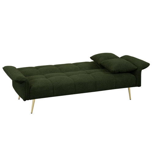 70.1 Inches Futon Sofa Bed, Convertible Double Sofa Bed With Folding