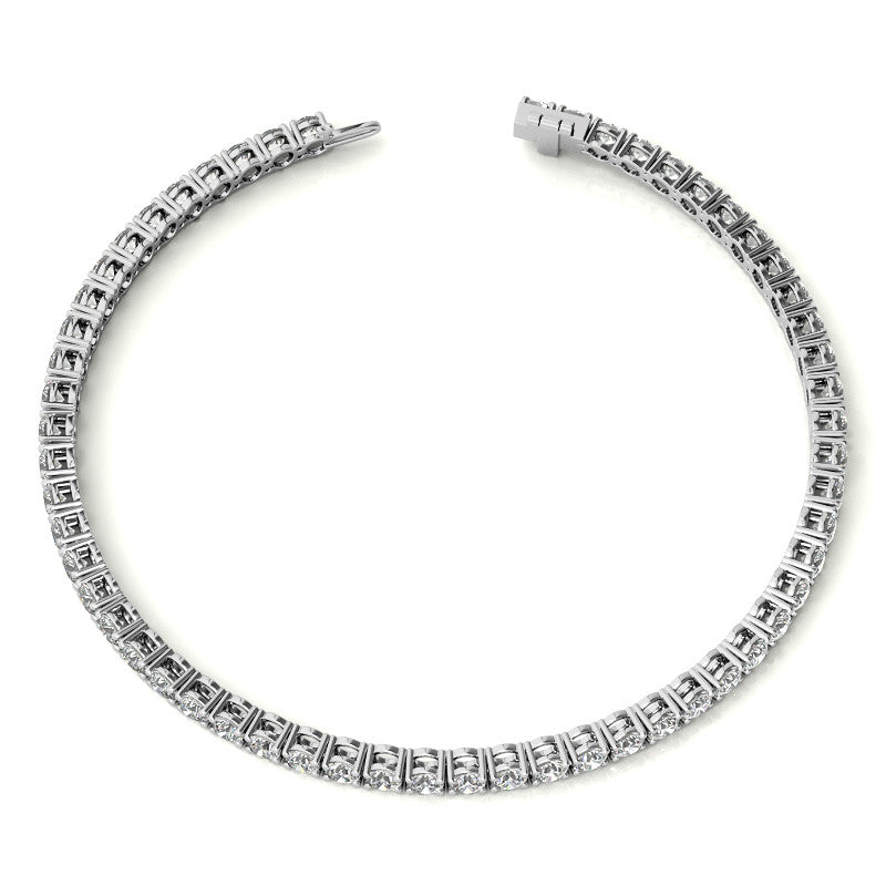 12.00 CTW Lab Grown Diamond Tennis Bracelet | G/VS AGI Certified |