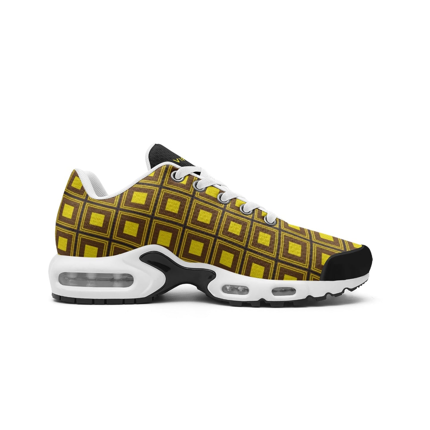 VIPER SHOES STYLE 55TT Abstract Yellow Cube Unisex Mesh Tech Eco-Flex