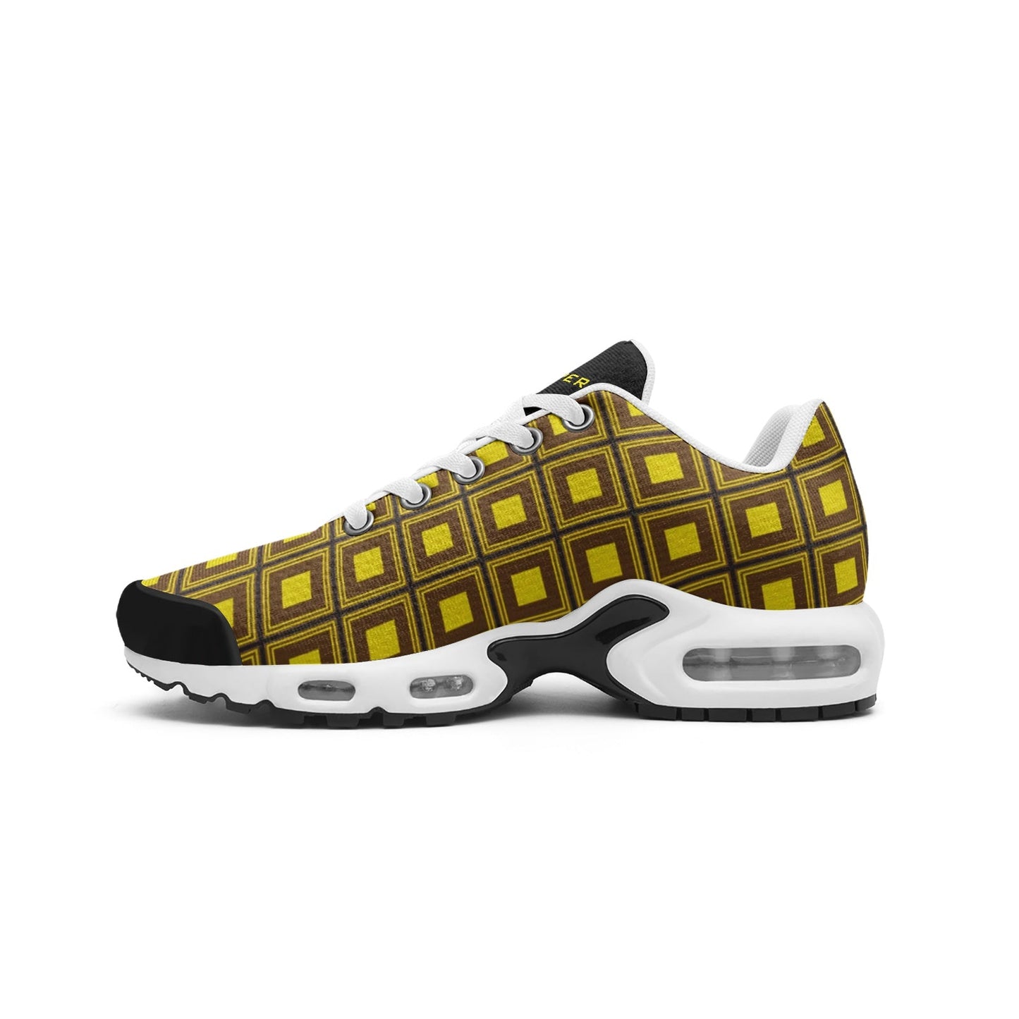 VIPER SHOES STYLE 55TT Abstract Yellow Cube Unisex Mesh Tech Eco-Flex