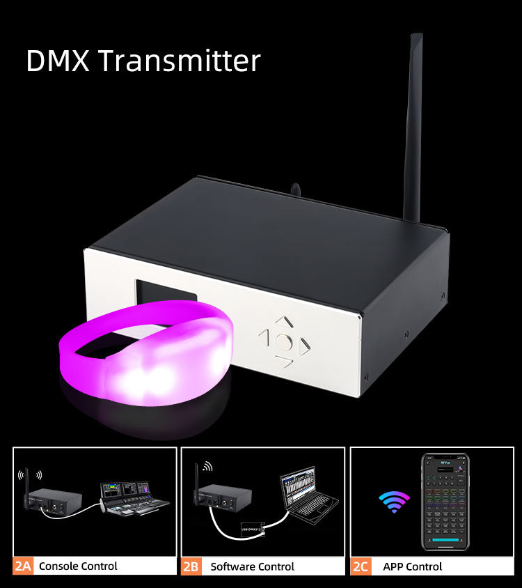 Bluetooth DMX Transmitter for APP Control LED Bracelets Pulseira