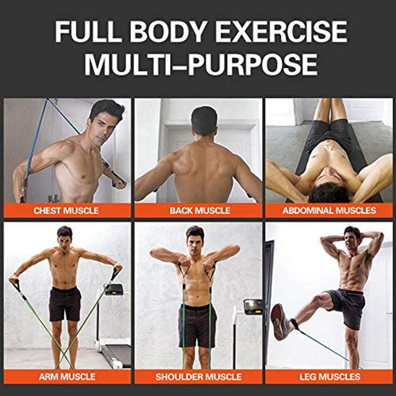 11Pcs Resistances Band Set Fitness Equipment