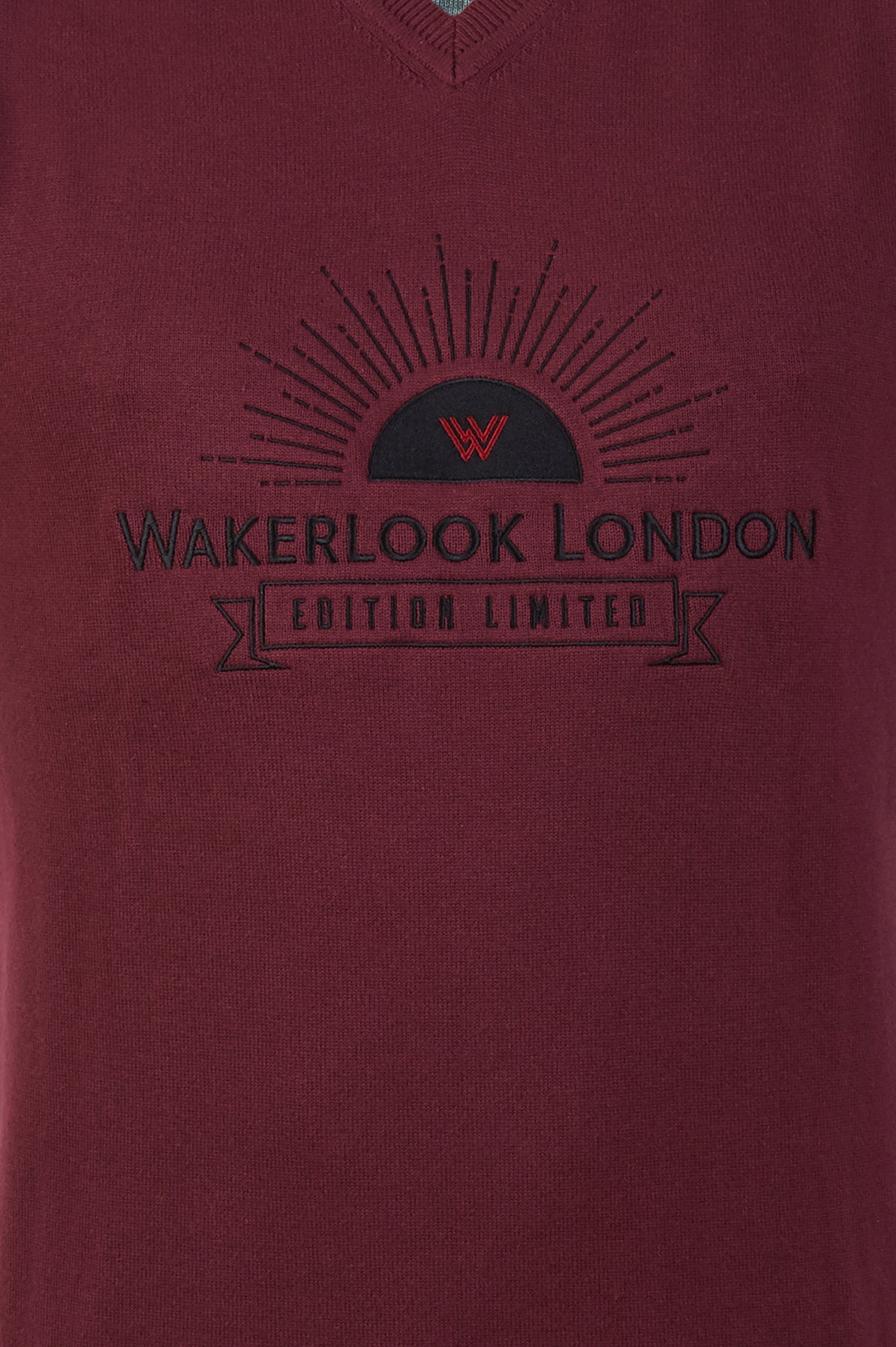 Wakerlook MENS COTTON BLEND Burgundy SWEATER