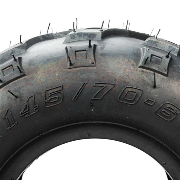 1pcs tire 351mm Black Sidewall 145/70-6