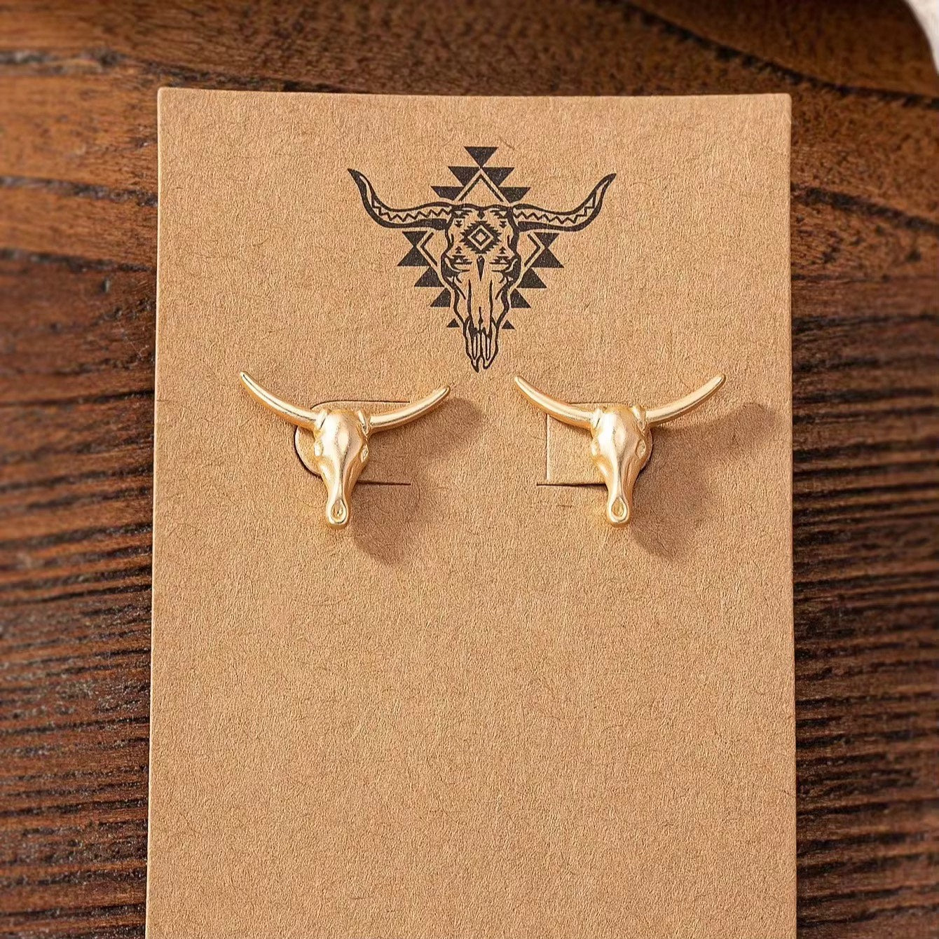 South Western Studs- Longhorn stud earrings