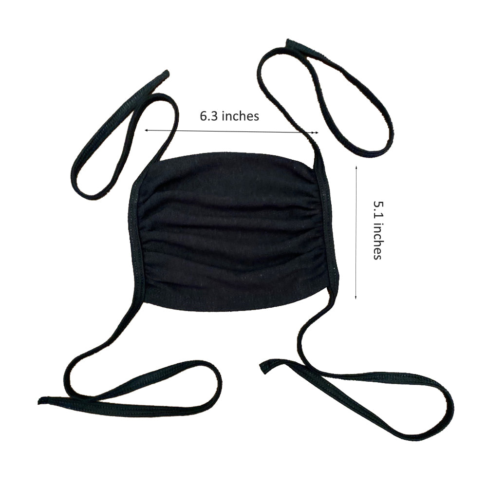 Adjustable tie up washable reusable pack 50 face mask