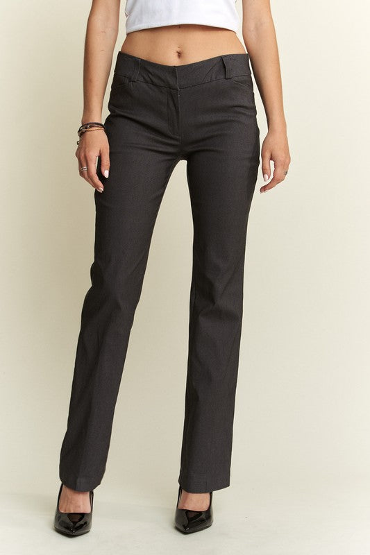 ADORA Regular Rise Slim Bootcut Pants