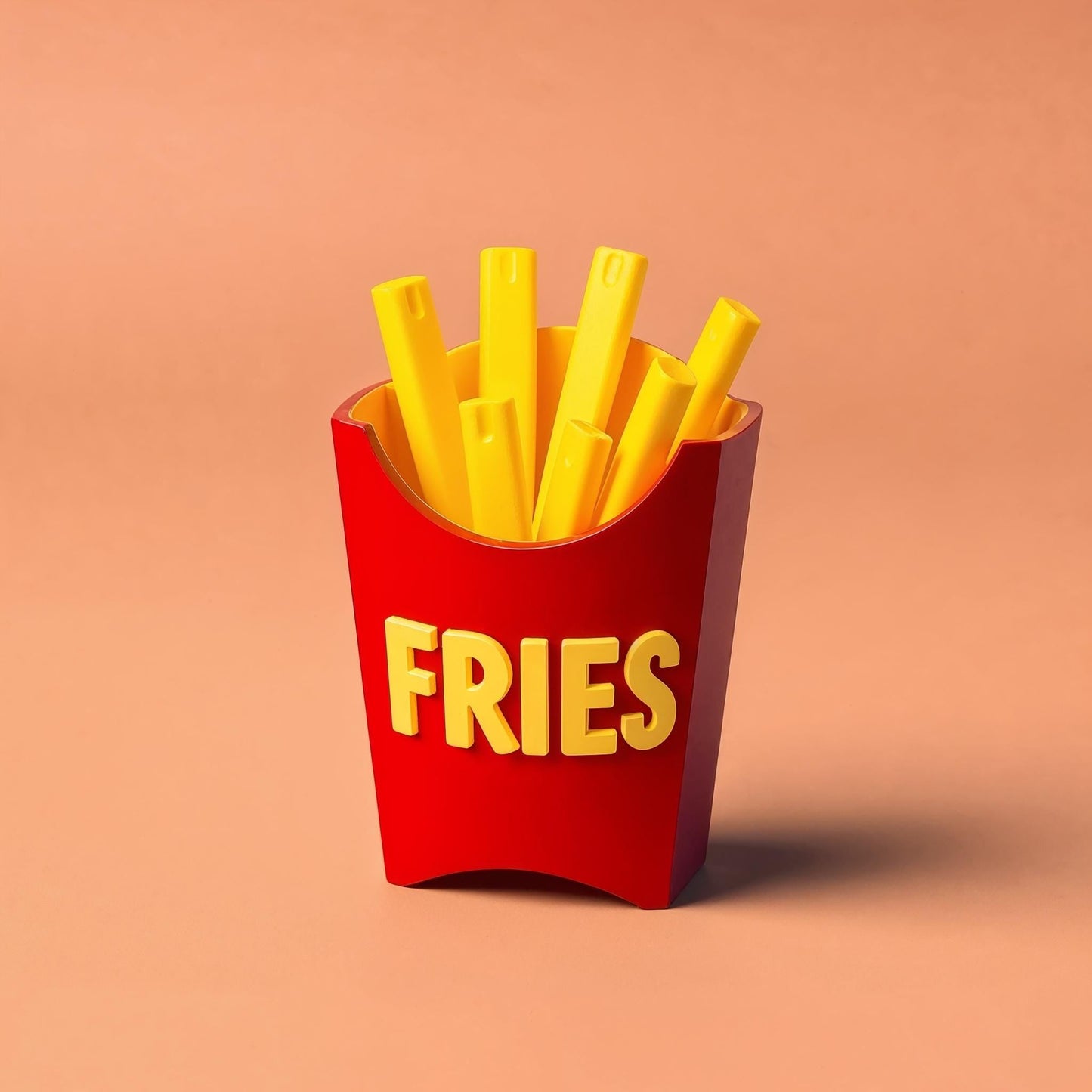 3D-Printed French Fry Pencil Holder  Fun Desk Organizer for Fast Food