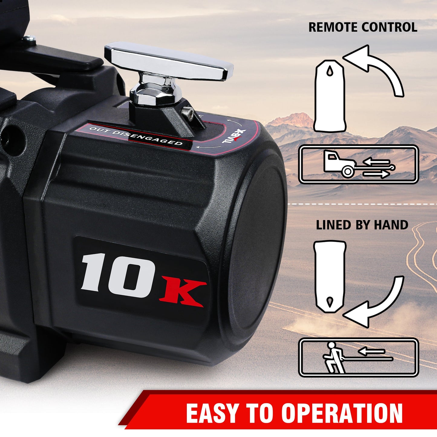 X-BULL Winch - 10000 Lbs BJ Load Capacity Electric Winch Kit - 12V