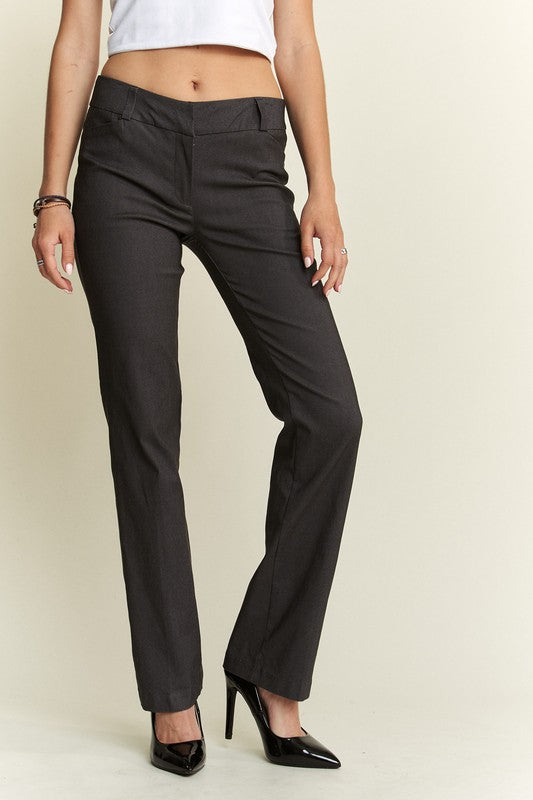 ADORA Regular Rise Slim Bootcut Pants