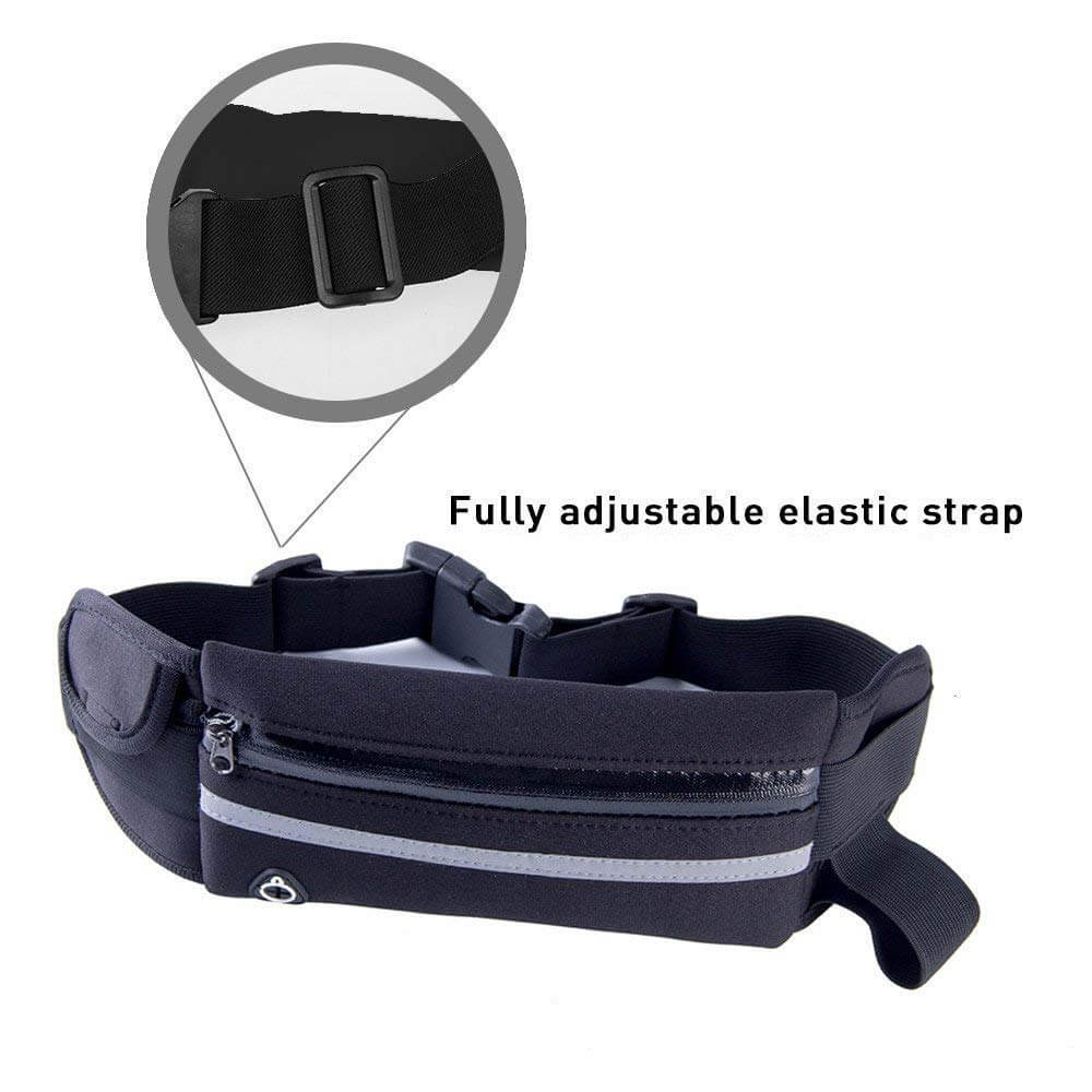 Velocity Water-Resistant Sports Running Belt and Fanny Pack for