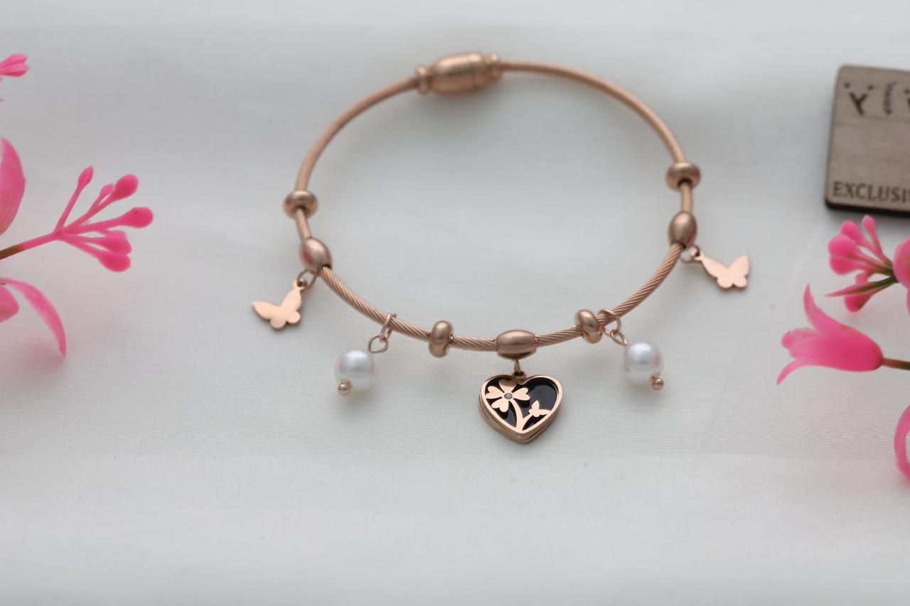 Brass Bracelets for Women Rose Gold