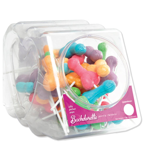 Bachelorette Party Favors - Jolly Pecker Pops - 50 Piece Fishbowl