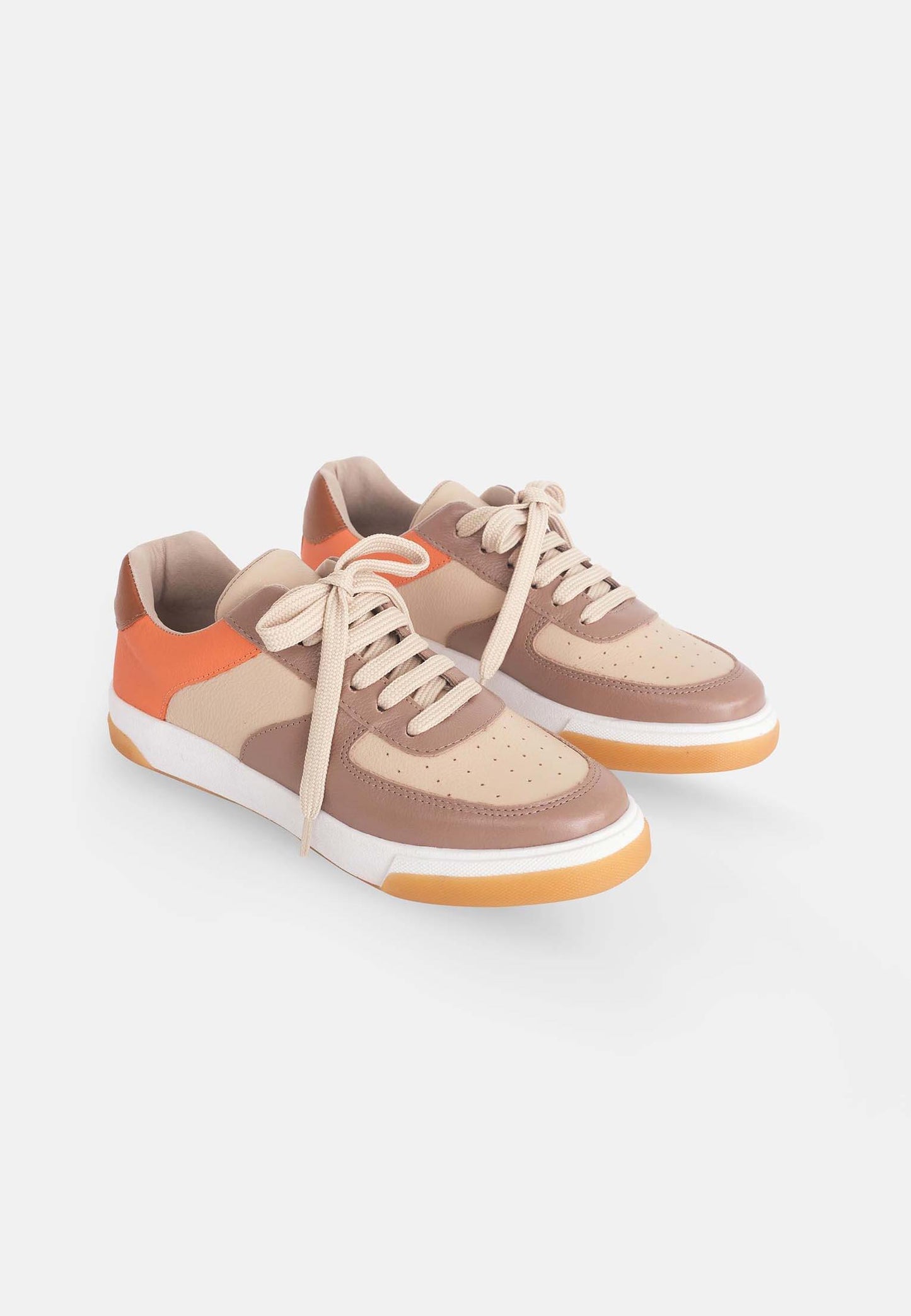 Women's Sneakers Leather Beige - Andira